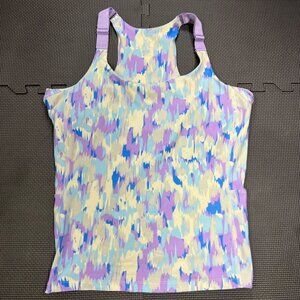 Rise By Lularoe XL Racerback Tank Pastel Abstract Print